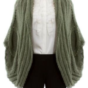 Green Cacoon Sweater